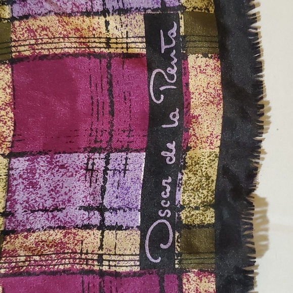 Oscar purple plaid scarf - Picture 3 of 3